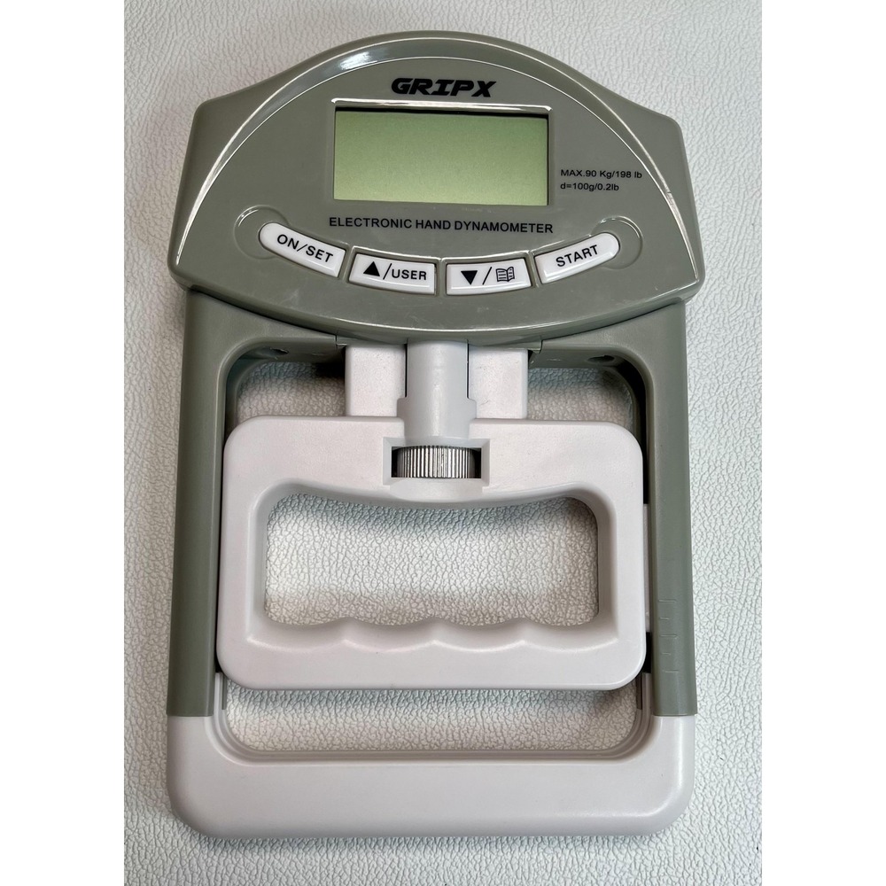 GRIPX Electronic Hand Dynamometer Grip Strength Tester 198 lb LCD Fitness Tool